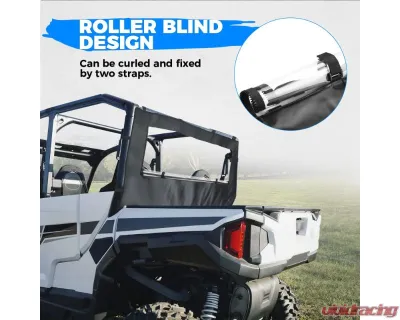 Kemimoto PVC Soft Rear Windshield w/ Polaris General 1000 XP - B0110-10701BK