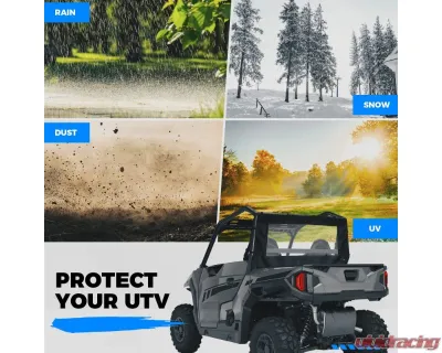 Kemimoto PVC Soft Rear Windshield w/ Polaris General 1000 XP - B0110-10701BK