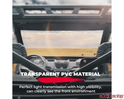 Kemimoto Front Windshield Polaris Ranger 1000 - B0110-10901BK