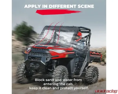 Kemimoto Front Windshield Polaris Ranger 1000 - B0110-10901BK