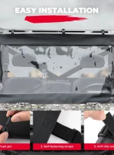 Kemimoto Front Windshield Polaris Ranger 1000                                     - B0110-10901BK - Image 5