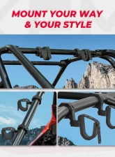 Kemimoto UTV Shotgun Holder 1.75" 2" Roll Bars Ski Rack Bow Rack 2pc                                     - B0111-00401 - Image 7