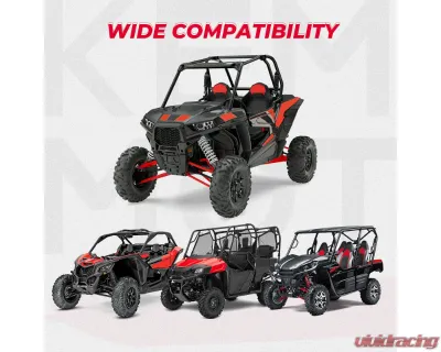 Kemimoto UTV Shotgun Holder 1.75" 2" Roll Bars Ski Rack Bow Rack 2pc - B0111-00401