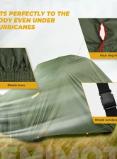Kemimoto 420D Heavy Duty Vehicle UTV Storage Cover Polaris RZR XP S 1000 / 900 Ranger                                     - B0111-00903GR - Image 3