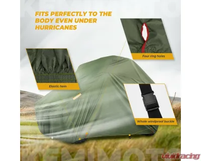 Kemimoto 420D Heavy Duty Vehicle UTV Storage Cover Polaris RZR XP S 1000 / 900 Ranger - B0111-00903GR