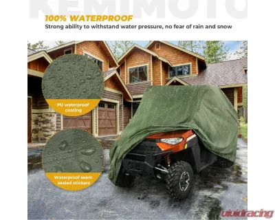 Kemimoto 420D Heavy Duty Vehicle UTV Storage Cover Polaris RZR XP S 1000 / 900 Ranger - B0111-00903GR