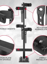 Kemimoto UTV Shotgun Floor Vertical Mount Holder                                     - B0111-01902BK - Image 3