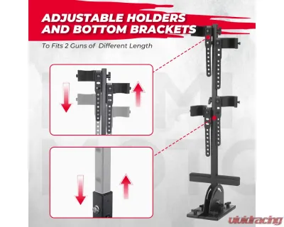 Kemimoto UTV Shotgun Floor Vertical Mount Holder - B0111-01902BK