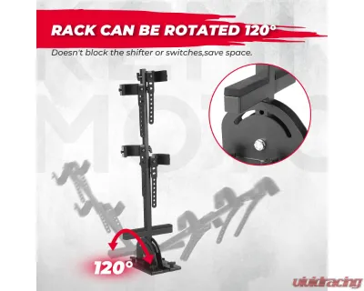 Kemimoto UTV Shotgun Floor Vertical Mount Holder - B0111-01902BK
