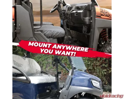 Kemimoto UTV Shotgun Floor Vertical Mount Holder - B0111-01902BK