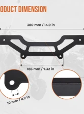 Kemimoto Shock Tower Light Bar Mount Can-Am Maverick X3                                     - B0111-03501BK - Image 2