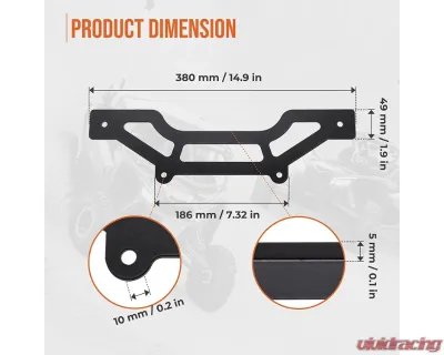 Kemimoto Shock Tower Light Bar Mount Can-Am Maverick X3 - B0111-03501BK