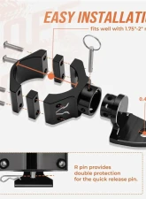 Kemimoto UTV Aluminum Adjustable Quick Flag Mount1.75"-2" Roll Bar 1pc                                     - B0111-09101BK - Image 2