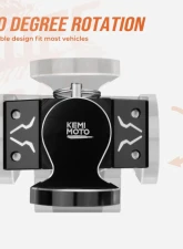 Kemimoto UTV Aluminum Adjustable Quick Flag Mount1.75"-2" Roll Bar 1pc                                     - B0111-09101BK - Image 6