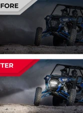 Kemimoto Front Lower Mesh Grill Polaris RZR XP 1000 /900                                     - B0111-09301BK - Image 6