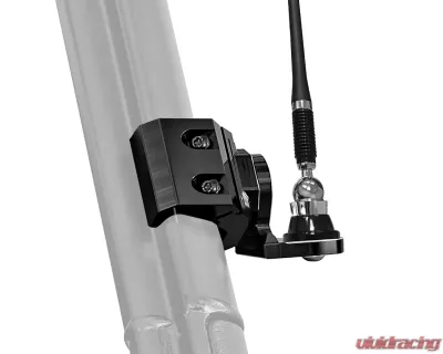 Kemimoto UTV Pro- Flag Mount Whip Light Adjustable Whip Mounting Bracket - B0111-10601BK