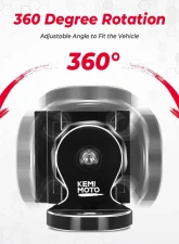 Kemimoto UTV Pro- Flag Mount Whip Light Adjustable Whip Mounting Bracket                                     - B0111-10601BK - Image 2