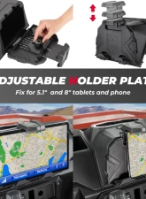 Kemimoto Tablet Holder Electric Device GPS Mount Polaris Ranger 2018-2023                                     - B0111-11701BK - Image 2
