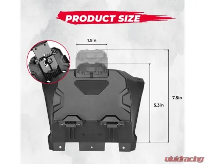 Kemimoto Electronic Device GPS Holder Mount Phone Tablet Mount Polaris RZR PRO XP / XP4 2022-2023 - B0111-12801BK