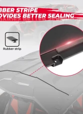 Kemimoto Combination Hard Roof Top Can-Am Maverick X3 Max                                     - B0112-00702BK - Image 4