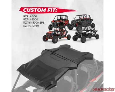 Kemimoto Plastic Hard Roof Roof Top 4 Seater Polaris RZR XP 4 1000 / XP 4 Turbo / 4 900 / S 4 1000 2014-2023 - B0112-02701BK