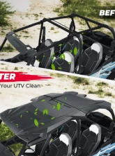 Kemimoto Plastic Hard Roof Roof Top 4 Seater Polaris RZR XP 4 1000 / XP 4 Turbo / 4 900 / S 4 1000 2014-2023                                     - B0112-02701BK - Image 3