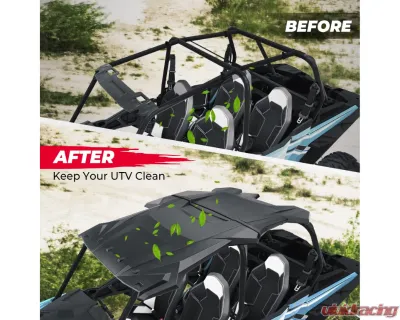 Kemimoto Plastic Hard Roof Roof Top 4 Seater Polaris RZR XP 4 1000 / XP 4 Turbo / 4 900 / S 4 1000 2014-2023 - B0112-02701BK