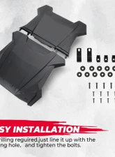 Kemimoto Plastic Hard Roof Roof Top 4 Seater Polaris RZR XP 4 1000 / XP 4 Turbo / 4 900 / S 4 1000 2014-2023                                     - B0112-02701BK - Image 4