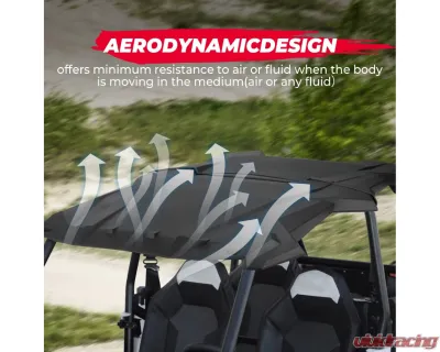 Kemimoto Plastic Hard Roof Roof Top 4 Seater Polaris RZR XP 4 1000 / XP 4 Turbo / 4 900 / S 4 1000 2014-2023 - B0112-02701BK