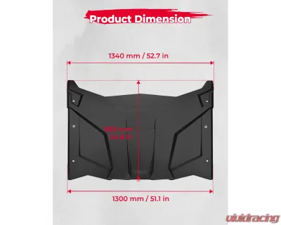 Kemimoto Plastic hard Roof Can-Am Maverick X3 - B0112-03301BK