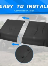 Kemimoto Plastic Hard Roof Top Polaris Ranger Mid Size 570 / 500 / EV / ETX 1000 2015-2022                                     - B0112-03501BK - Image 3