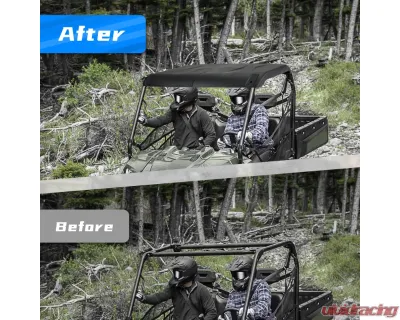 Kemimoto Plastic Hard Roof Top Polaris Ranger Mid Size 570 / 500 / EV / ETX 1000 2015-2022 - B0112-03501BK