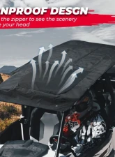 Kemimoto Black Roof4 Seater Polaris RZR PRO XP 4 2020-2023                                     - B0112-04301BK - Image 4