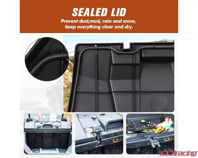 Kemimoto Cargo Box / 73 QT Rear Storage Bed Box Polaris RZR PRO XP/4 2020-2023 - B0113-05401BK