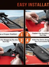 Kemimoto UTV Drive Belt Storage Bag                                     - B0113-08301BK - Image 9