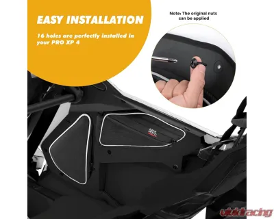 Kemimoto Rear Door Bags Polaris RZR PRO XP 4 2020+ - B0113-09001BK