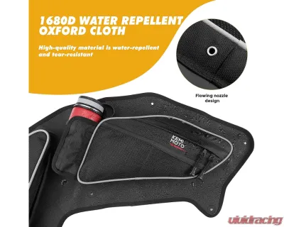 Kemimoto Rear Door Bags Polaris RZR PRO XP 4 2020+ - B0113-09001BK