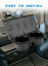 Kemimoto UTV Cup Holder Honda Pioneer 1000 / 1000-5 2016-2021                                     - B0113-09501BK - Image 2