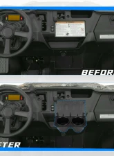 Kemimoto UTV Cup Holder Honda Pioneer 1000 / 1000-5 2016-2021                                     - B0113-09501BK - Image 5