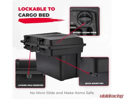 Kemimoto Removable Cargo Storage Box Can Am Defender 2016- 2022 - B0113-09701BK
