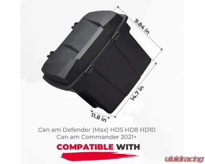 Kemimoto Removable Cargo Storage Box Can Am Defender 2016- 2022 - B0113-09701BK