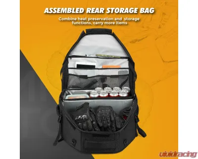 Kemimoto UTV Storage Cargo Bag w/ Soft Insulated Bag Poalris RZR 1000 XP Turbo | RZR PRO XP 2018-2023 - B0113-10201BK