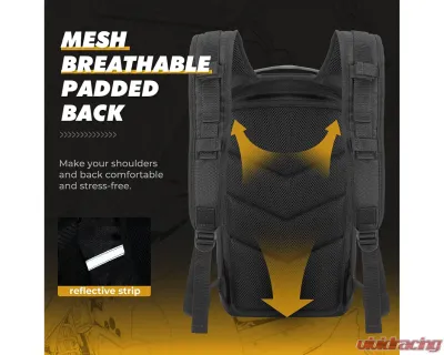 Kemimoto Updated Storage | Cargo Bag w/ Two Hydration Backpacks Polaris RZR PRO XP / 4 2020-2023 - B0113-10501BK