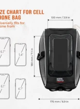 Kemimoto Tank Bag Cam-Am Ryker 600 900 Sport Rally                                     - B0113-10701BK - Image 3