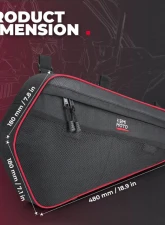 Kemimoto Lower Door Storage Bag Upgraded 1680D Polaris RZR                                     - B0113-11201BK - Image 6