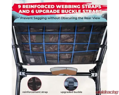 Kemimoto Upgrade Ceiling Cargo Net Pockets RZR - B0113-13401BK