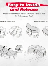 Kemimoto Rear Storage Bag Can-Am Maverick X3 / MAX                                     - B0113-13701BK - Image 9