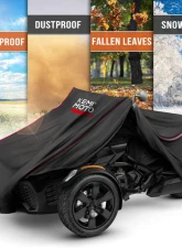 Kemimoto Cover Can-Am Ryker 600 900 | Rally Edition 420D                                     - B0115-00801BK - Image 7