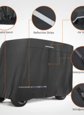 Kemimoto Golf Cart Cover 2 Passenger | 4 Passenger EZGO / Club Car / Drive / ICON                                     - B0115-01001BK - Image 5