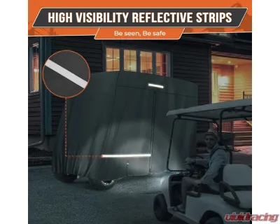 Kemimoto Golf Cart Cover 2 Passenger | 4 Passenger EZGO / Club Car / Drive / ICON - B0115-01001BK